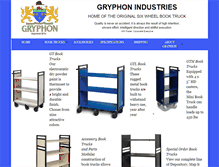 Tablet Screenshot of gryphonbooktrucks.com